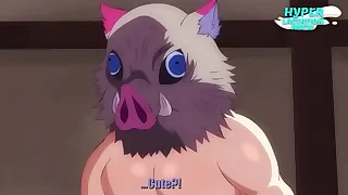 Tanjiro x inosuke fazem sexo